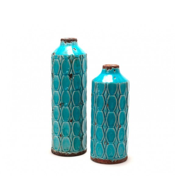 jarrones decoracion hogar color azul
