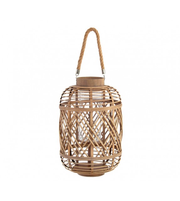 Portavelas rattan M